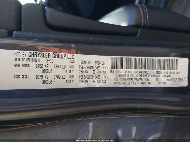 2014 JEEP GRAND CHEROKEE 1C4RJEBG5EC260699 Photo 8
