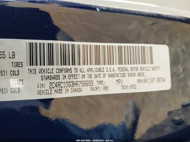 2017 CHRYSLER PACIFICA 2C4RC1DG3HR756693 Photo 8