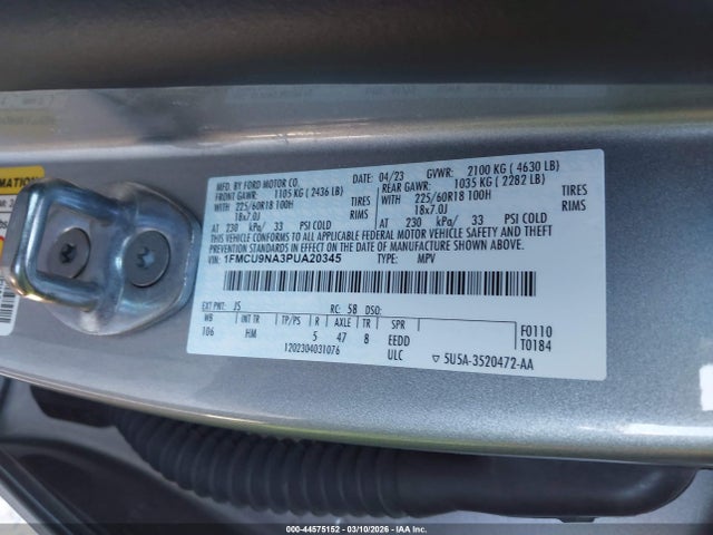 2023 FORD ESCAPE 1FMCU9NA3PUA20345 Photo 8