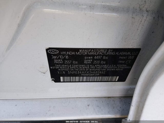 2018 HYUNDAI SONATA 5NPE34AFXJH682462 Photo 8