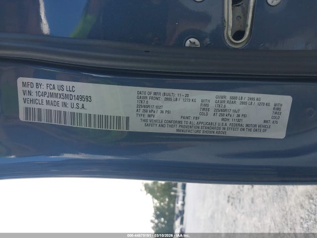 2021 JEEP CHEROKEE 1C4PJMMX5MD149593 Photo 8