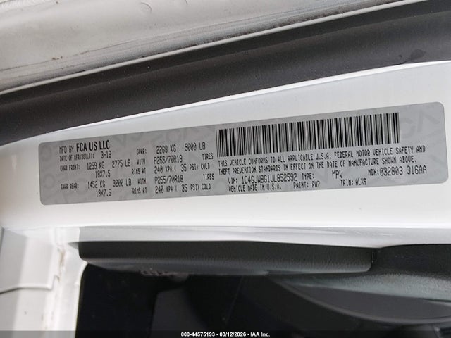 2018 JEEP WRANGLER JK 1C4GJWBG1JL852592 Photo 8