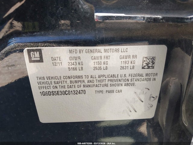 2012 CADILLAC CTS 1G6DS5E30C0132470 Photo 8