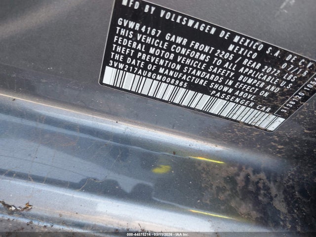 2016 VOLKSWAGEN GOLF 3VW217AU8GM008965 Photo 8