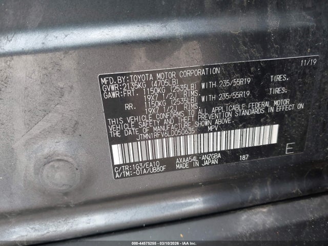 2020 TOYOTA RAV4 JTMN1RFV6LD050635 Photo 8