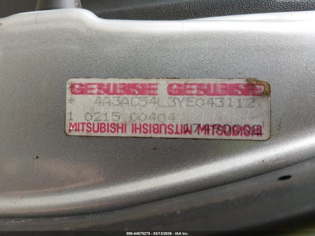 2000 MITSUBISHI ECLIPSE 4A3AC54L3YE043112 Photo 8