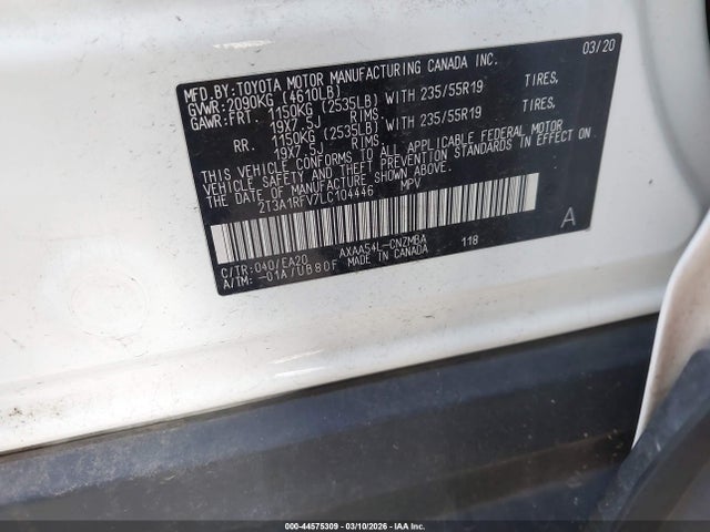 Toyota Rav4 Xle Premium 2020 2T3A1RFV7LC104446 Image 9