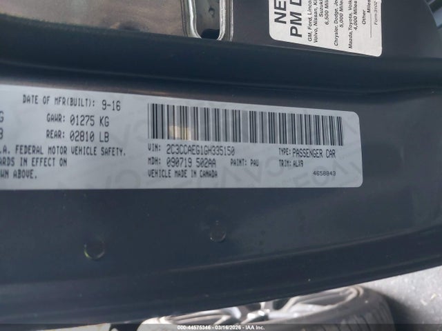 2016 CHRYSLER 300C 2C3CCAEG1GH335150 Photo 8