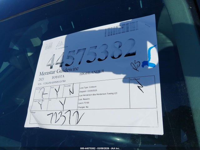 Toyota Highlander Xle 2021 5TDGZRAH9MS520780 Image 17
