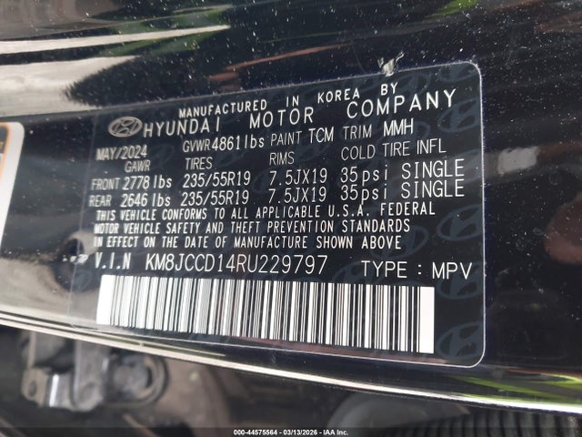 2024 HYUNDAI TUCSON HYBRID KM8JCCD14RU229797 Photo 8