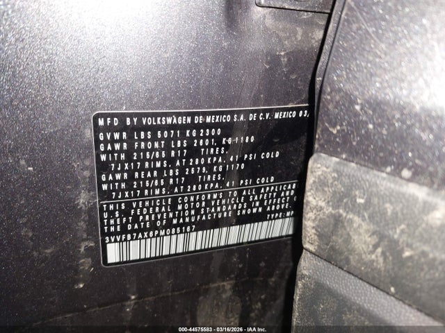 2023 VOLKSWAGEN TIGUAN 3VVFB7AX6PM085167 Photo 8
