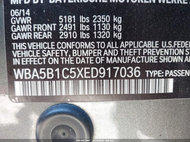 2014 BMW 535I WBA5B1C5XED917036 Photo 8