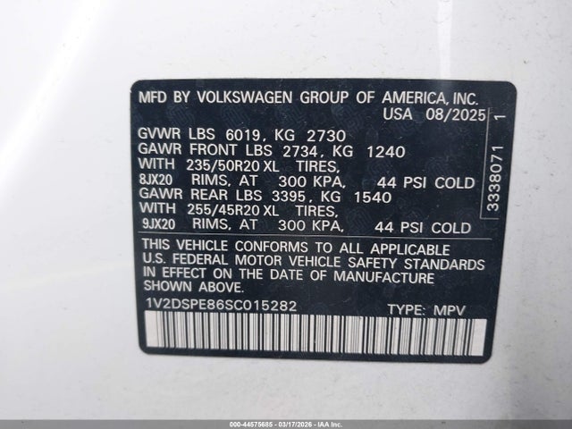 1V2DSPE86SC015282 Volkswagen Id.4 Awd Pro