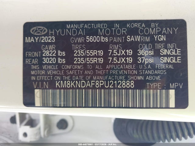 2023 HYUNDAI IONIQ 5 KM8KNDAF8PU212888 Photo 8