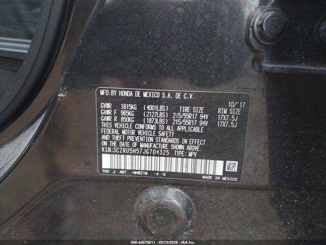 2018 HONDA HR-V 3CZRU5H57JG704325 Photo 8