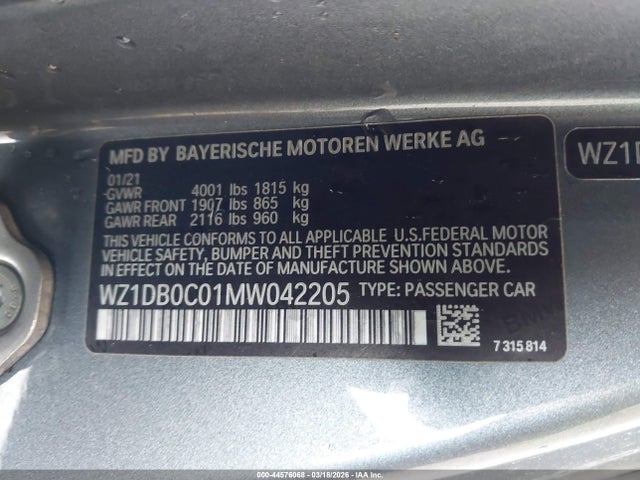 WZ1DB0C01MW042205 Toyota Gr Supra 3.0 Premium