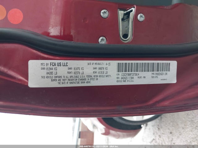 2015 DODGE DART 1C3CDFBB8FD373814 Photo 8