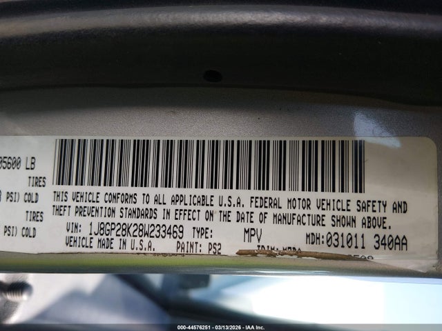 2008 JEEP LIBERTY 1J8GP28K28W233469 Photo 8