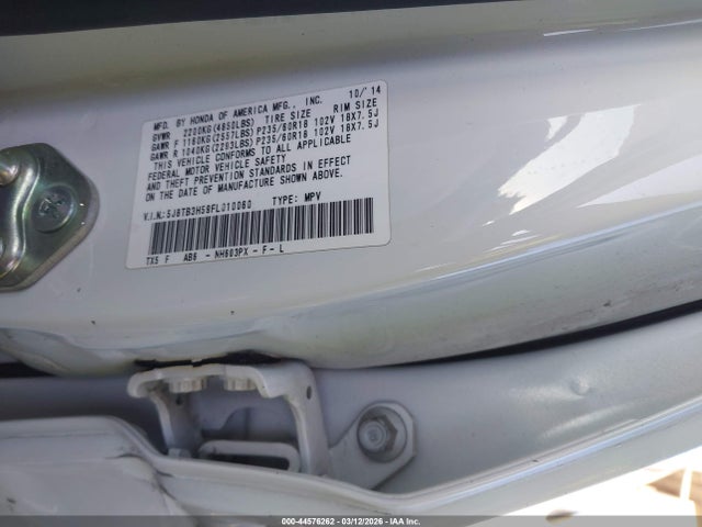 Продаж на аукціоні авто 2015 Acura Rdx, vin: 5J8TB3H59FL010060, номер лоту: 44576262
