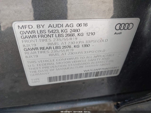 2017 AUDI Q5 WA1L2AFP7HA015841 Photo 8