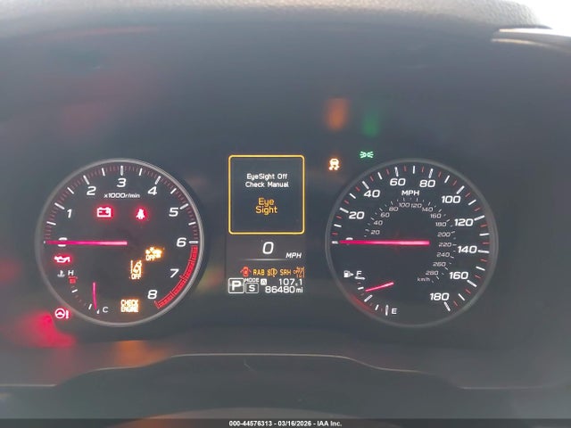 Продажа на аукционе авто 2022 Subaru Wrx Gt, vin: JF1VBAU61N8008188, номер лота: 44576313