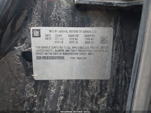 2013 CADILLAC XTS 2G61R5S35D9228556 Photo 8