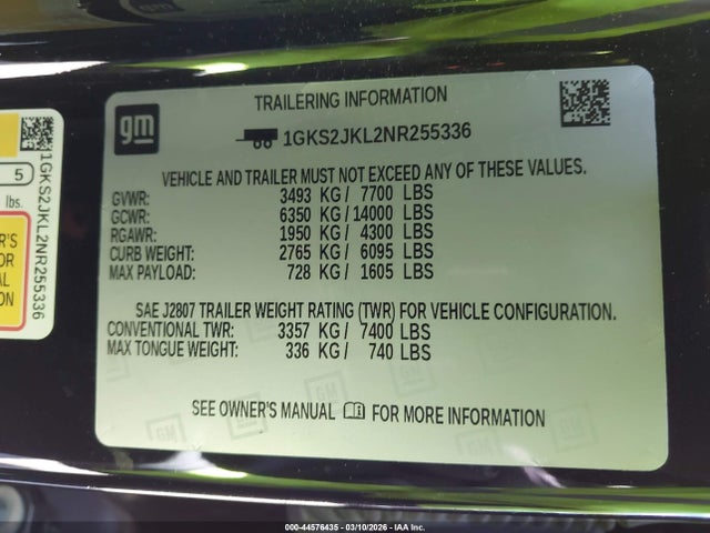 2022 GMC YUKON XL 1GKS2JKL2NR255336 Photo 8