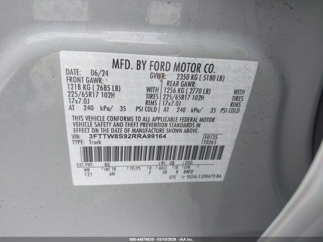 Ford Maverick Lariat 2024 3FTTW8S92RRA99164 Image 18