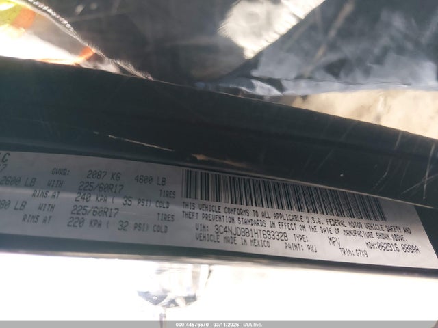 Jeep New Compass Latitude 4x4 2017 3C4NJDBB1HT693328 Image 9