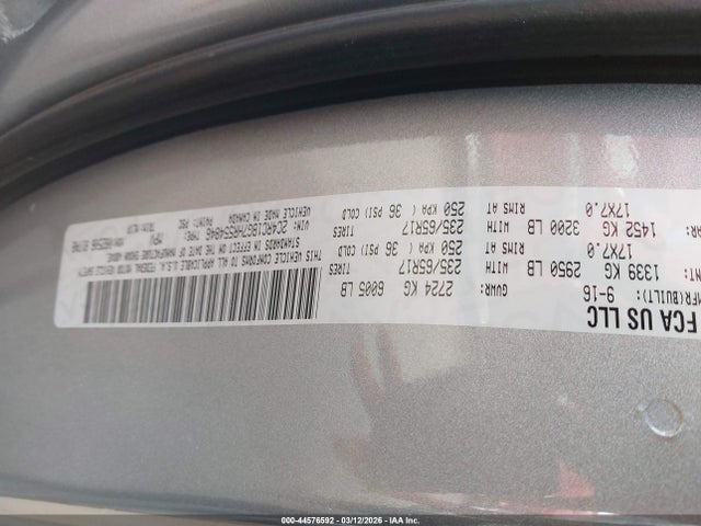 44576592 :رقم المزاد ، 2C4RC1BG7HR554846 vin ، 2017 Chrysler Pacifica Touring-l مزاد بيع