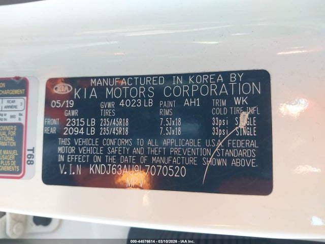 2020 KIA SOUL KNDJ63AU9L7070520 Photo 8