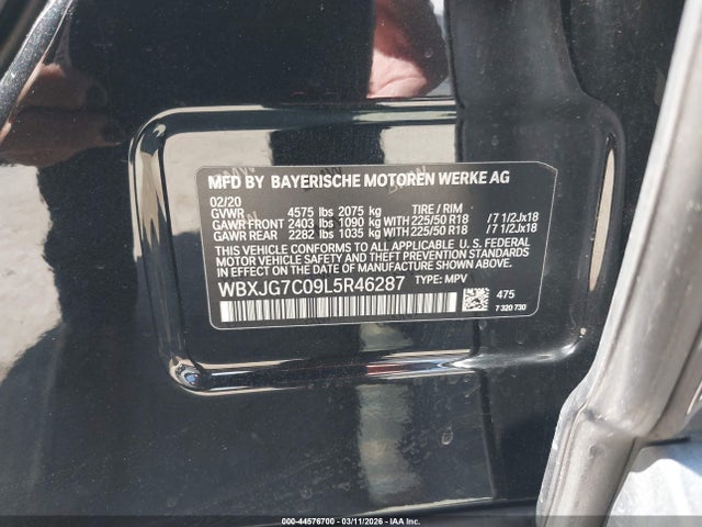 2020 BMW X1 WBXJG7C09L5R46287 Photo 8