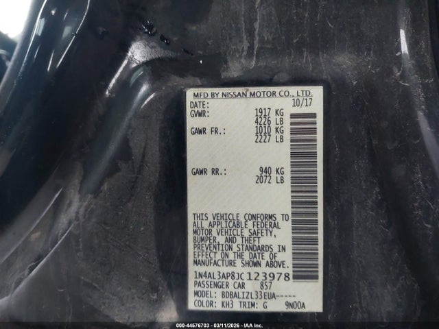2018 NISSAN ALTIMA 1N4AL3AP8JC123978 Photo 8