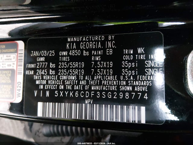 2025 KIA SPORTAGE 5XYK6CDF3SG298774 Photo 8