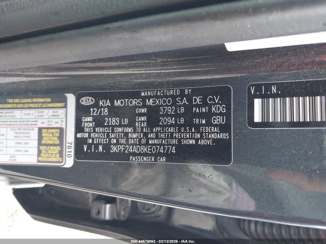 KIA Forte Lxs 2019 3KPF24AD8KE074774 Image 9