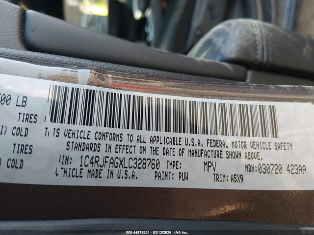 2020 JEEP GRAND CHEROKEE 1C4RJFAGXLC328760 Photo 8