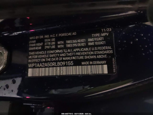 WP1AA2A50RLB09155 Porsche Macan T