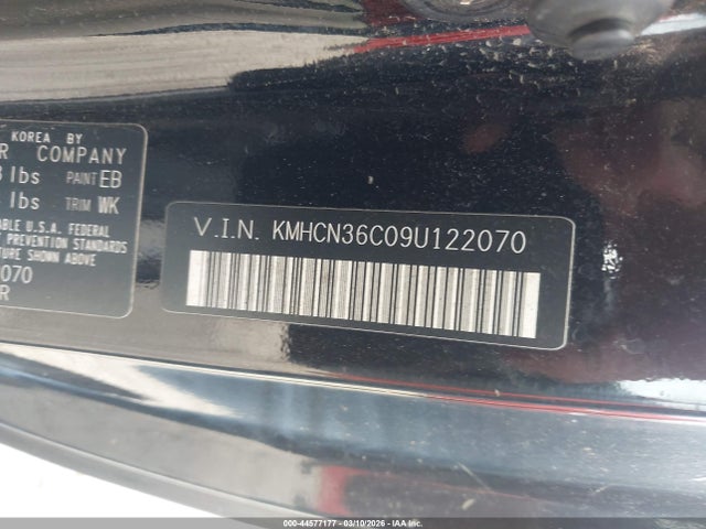 2009 HYUNDAI ACCENT KMHCN36C09U122070 Photo 8