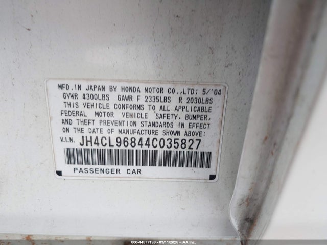 2004 ACURA TSX JH4CL96844C035827 Photo 8