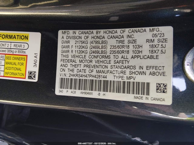2023 HONDA CR-V 2HKRS4H47PH428144 Photo 8