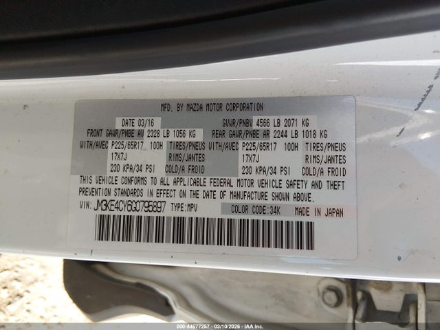 2016 MAZDA CX-5 JM3KE4CY6G0795897 Photo 8