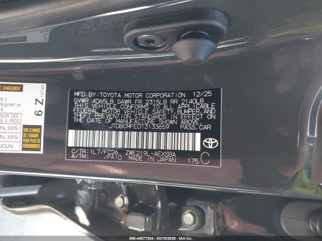 JTDBCMFE0T3133659 Toyota Corolla Hybrid Hybrid Se