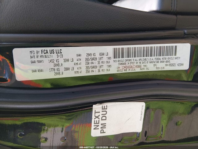 2020 DODGE DURANGO 1C4RDHDG0LC145866 Photo 8