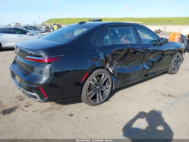 2024 Bmw I7 M70 მანქანა იყიდება აუქციონზე, vin: WBY83EH00RCP70463, აუქციონის ნომერი: 44577483