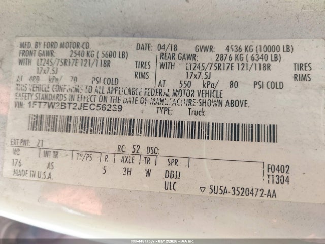 2018 FORD F-250 1FT7W2BT2JEC56239 Photo 8