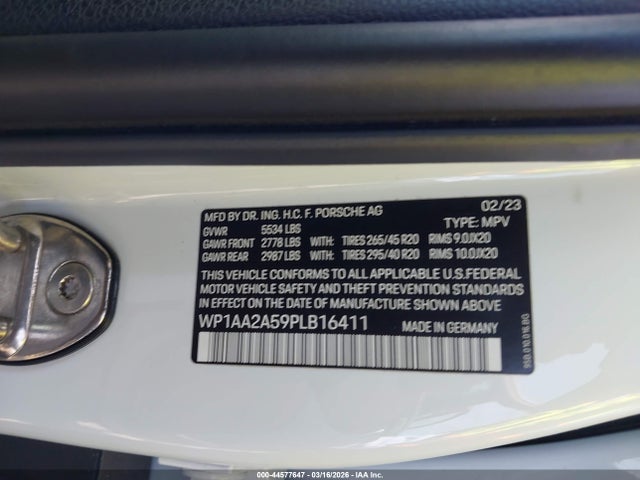 2023 PORSCHE MACAN WP1AA2A59PLB16411 Photo 8