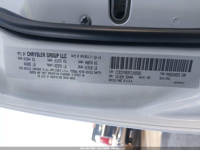 2015 DODGE DART 1C3CDFBB3FD165565 Photo 8