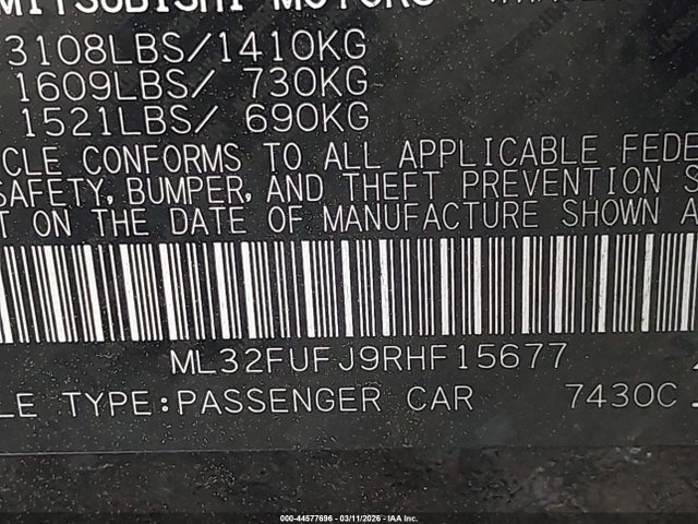 2024 MITSUBISHI MIRAGE G4 ML32FUFJ9RHF15677 Photo 8