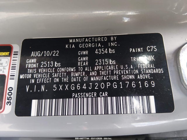 2023 KIA K5 5XXG64J20PG176169 Photo 8