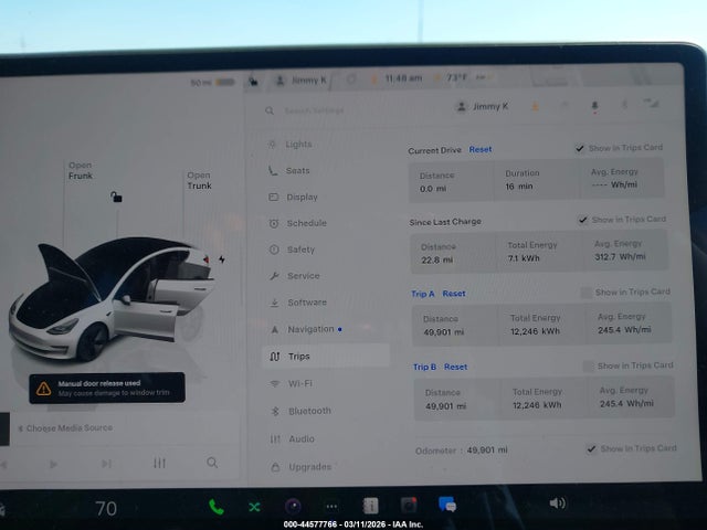 Продажа на аукционе авто 2023 Tesla Model 3 Long Range Dual Motor All-wheel Drive, vin: 5YJ3E1EBXPF658869, номер лота: 44577766